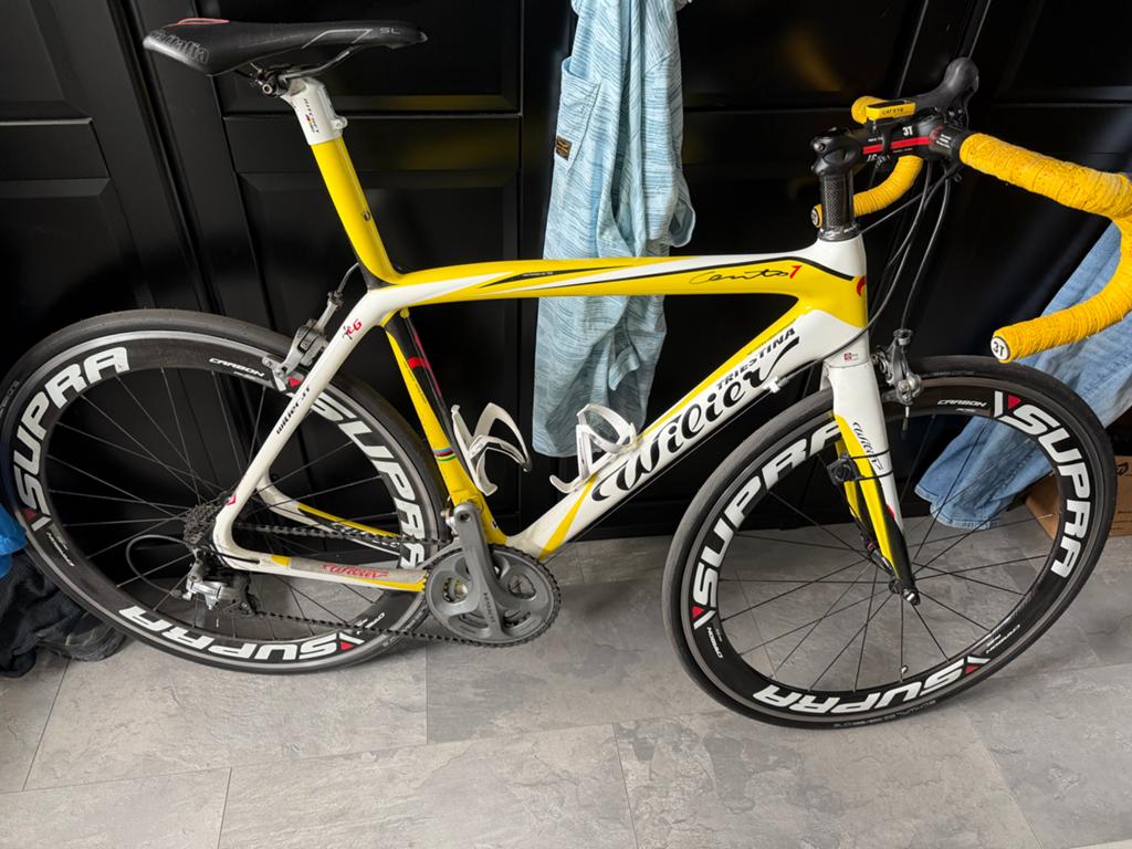 Wilier Triestina Racefiets - Ultegra groepenset,Carbon frame, Fietsen en Brommers, Fietsonderdelen, Ophalen, Frame, Zo goed als nieuw