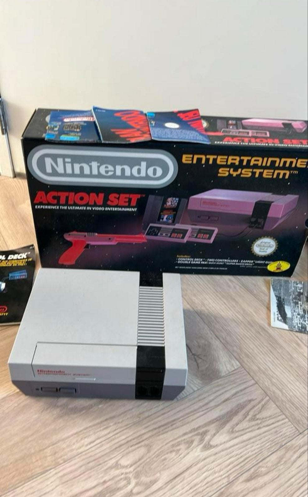 Nintendo Entertainment System (NES) Action Set met games, Ophalen of Verzenden, Gebruikt, Met 2 controllers, Met games