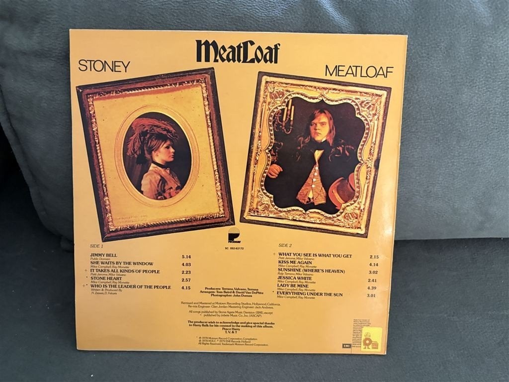 Meatloaf - Stoney - P1572 - Vinyl - LP, Ophalen of Verzenden, Zo goed als nieuw, 12 inch, Poprock