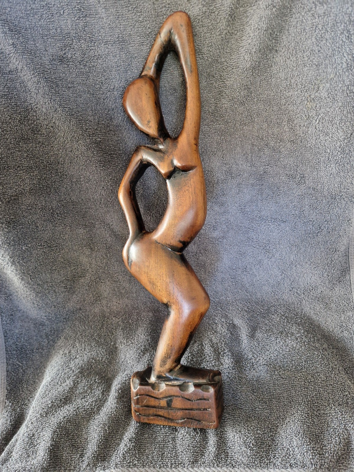 Houten Naakte sculptuur, Antiek en Kunst, Houtsnijwerk, Ophalen of Verzenden, Handgemaakt, 20 - 50 cm
