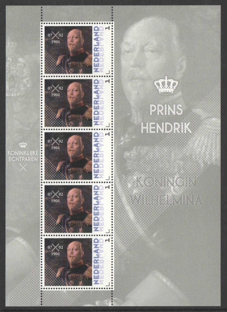 Postzegels Koninklijke echtparen: Prins Hendrik, Postzegels en Munten, Ophalen of Verzenden, Na 1940, Postfris