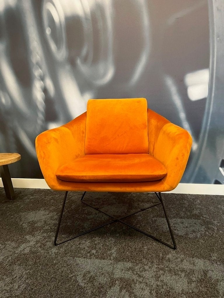 nette fauteuil, Ophalen, 75 tot 100 cm, Zo goed als nieuw, Stof