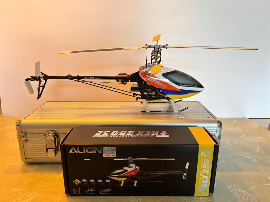 Align T-Rex 250 SE Micro-Helikopter RTF met koffer, Elektro, Gebruikt, RTF (Ready to Fly), Helikopter
