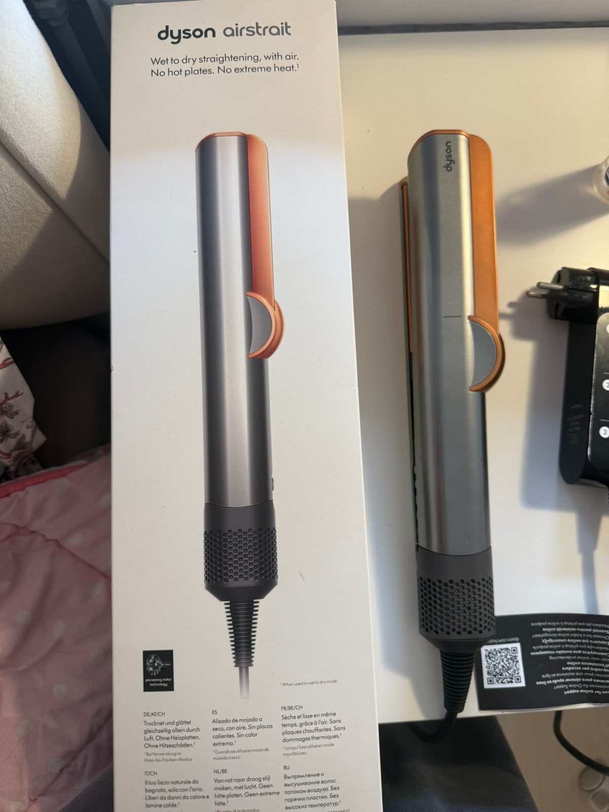 Dyson airstraight met originele doos, Sieraden, Tassen en Uiterlijk, Ophalen of Verzenden, Zo goed als nieuw, Föhn of Haardroger