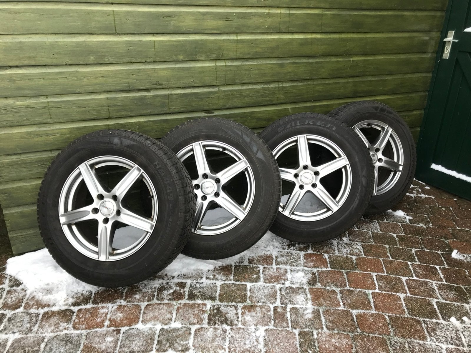 Winterwielen, 4 stuks, Ophalen, Banden en Velgen, 17 inch, Winterbanden