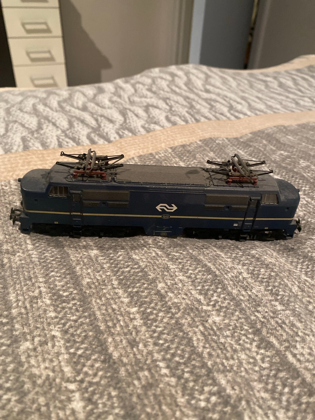 Märklin NS 1200 Locomotief - Blauw, Analoog, Hobby en Vrije tijd, Wisselstroom, Gebruikt, Locomotief, Ophalen of Verzenden