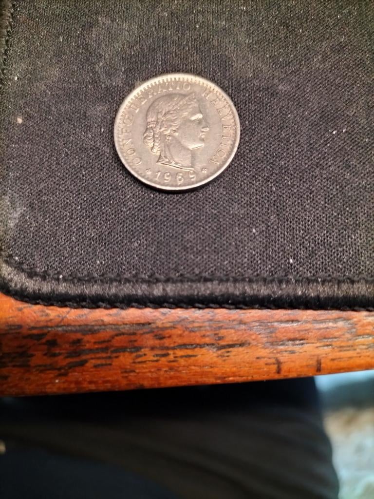 Zwitserse munt 20 Rappen 1969, Ophalen of Verzenden, Gestempeld