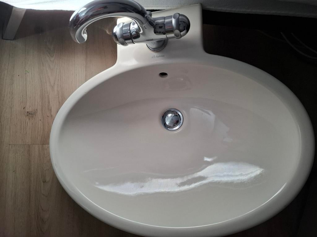 Sphinx wastafel met Grohe kraan, Ophalen of Verzenden