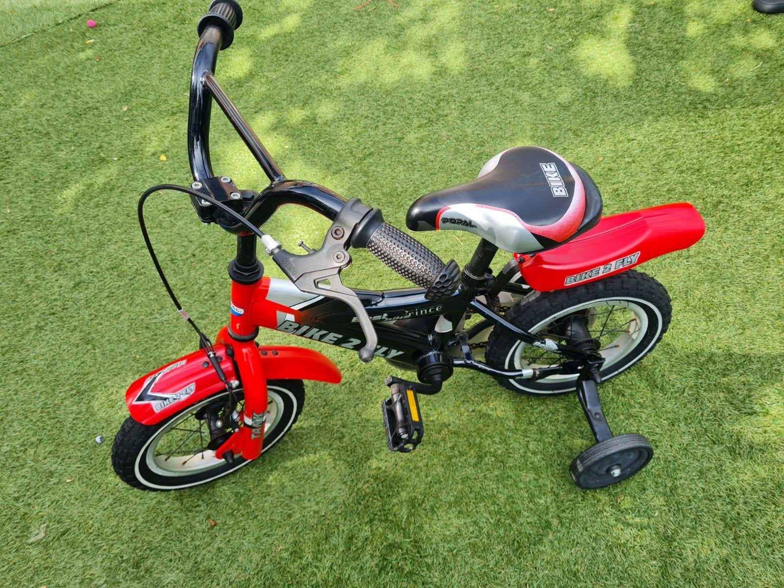 Kinderfiets 12Inch, Popal Bike 2Fly, Fietsen en Brommers, Ophalen, Zo goed als nieuw, Minder dan 16 inch, Zijwieltjes