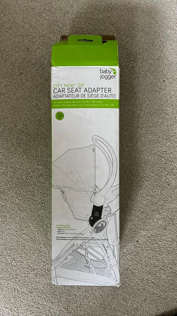 City Mini ZIP baby jogger car seat maxi cosi adapter, Autogordel, Ophalen of Verzenden, Zo goed als nieuw, 0 t/m 13 kg