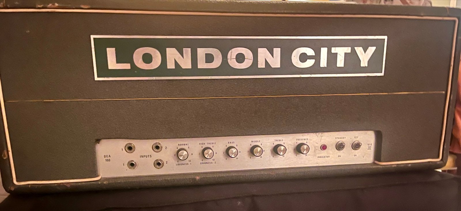 London City DEA 100 MKIV Buizenversterker 100 Watt 69/70, Ophalen, Gebruikt, Gitaar, 100 watt of meer