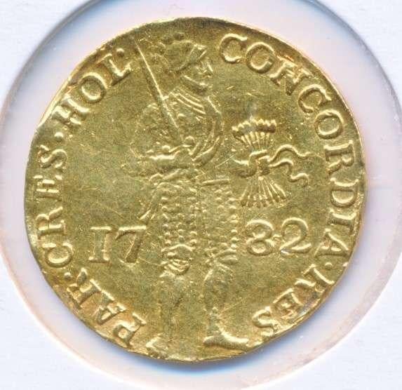 Holland Gouden Dukaat 1782, Ophalen of Verzenden, Goud