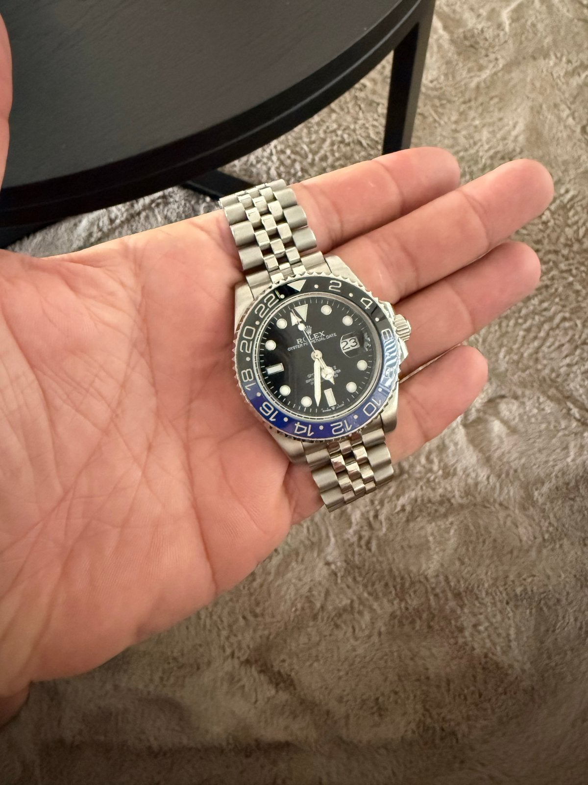 Rolex GMT-Master II 'Batman', Polshorloge, Ophalen of Verzenden, Zo goed als nieuw, Rolex