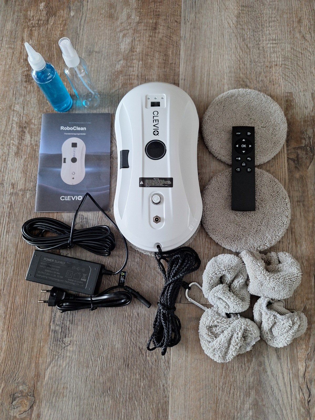 Nieuwe Clevio RoboClean Raamreinigingsrobot, Overige merken, Overige typen, Nieuw, Inclusief accessoires