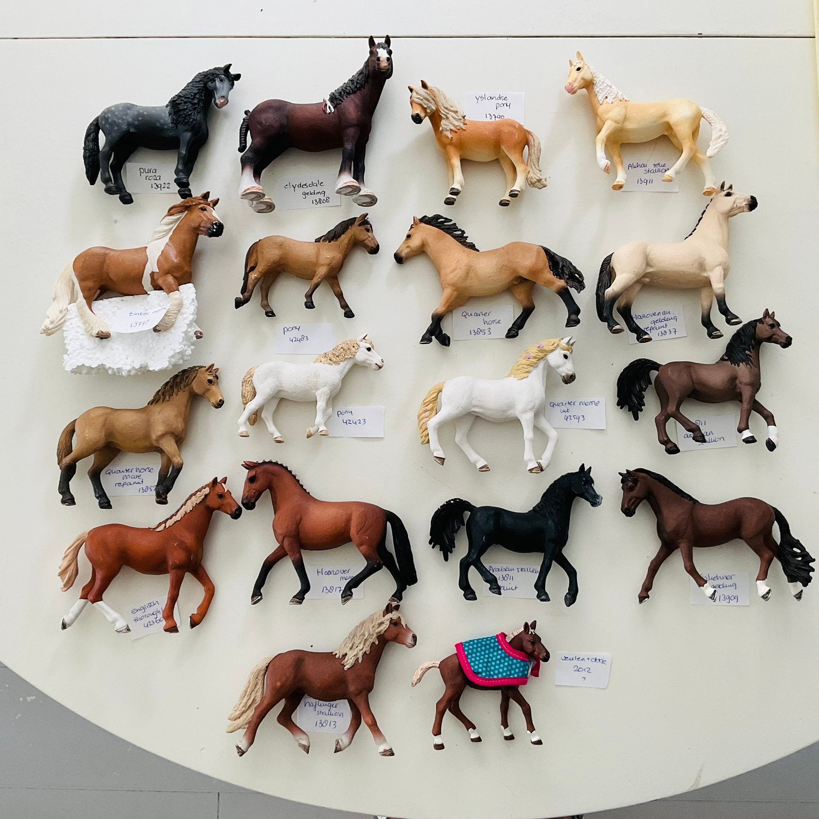 Schleich paard op pony, Verzamelen, Verzenden, Zo goed als nieuw, Paard, Beeldje of Figuurtje