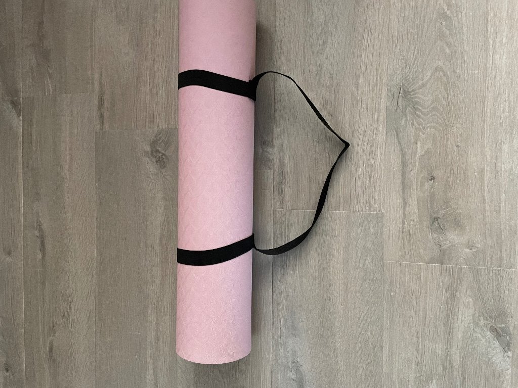 Yogamat sportmat fitnessmat met draagriem roze, Ophalen of Verzenden, Nieuw, Yogamat