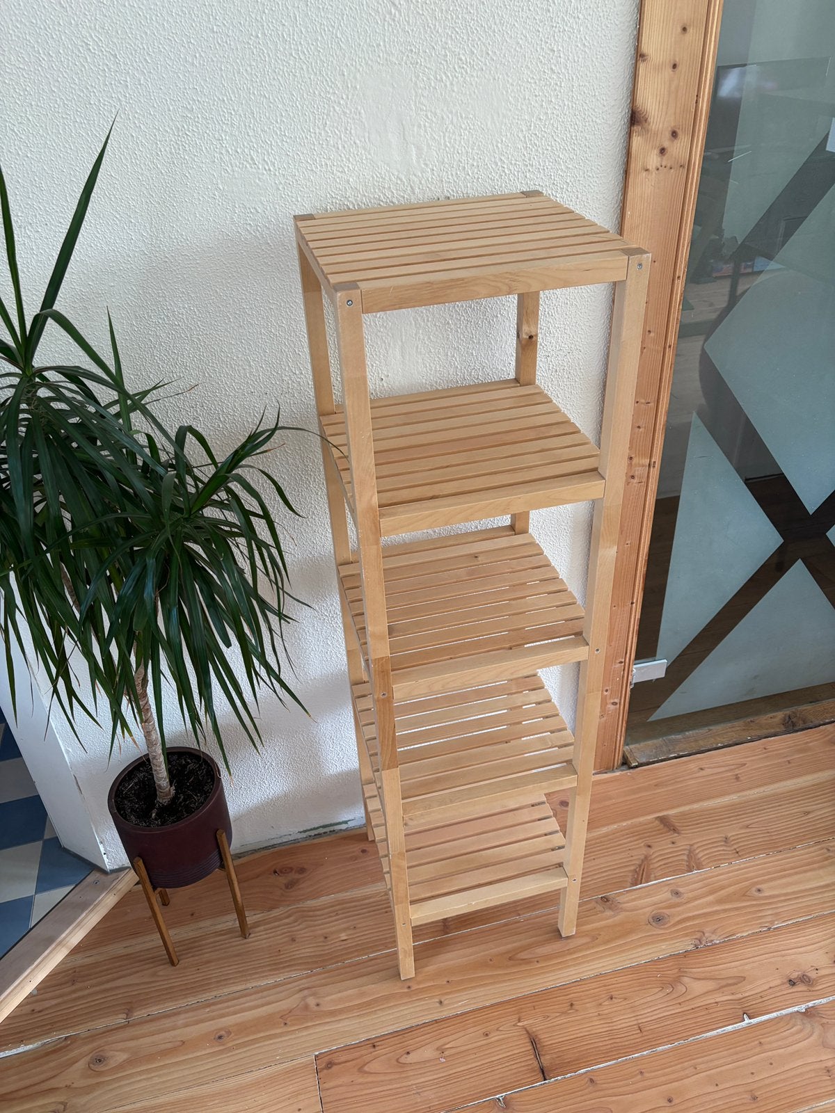 IKEA Molger Houten Badkamer stellingkast, Huis en Inrichting, Ophalen, Gebruikt