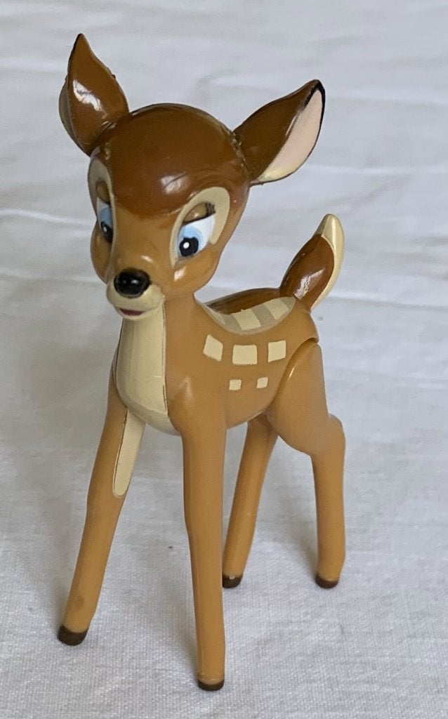 Bambi figuurtje met twee beweegbare pootjes, Ophalen, Bambi of Dumbo, Zo goed als nieuw, Beeldje of Figuurtje