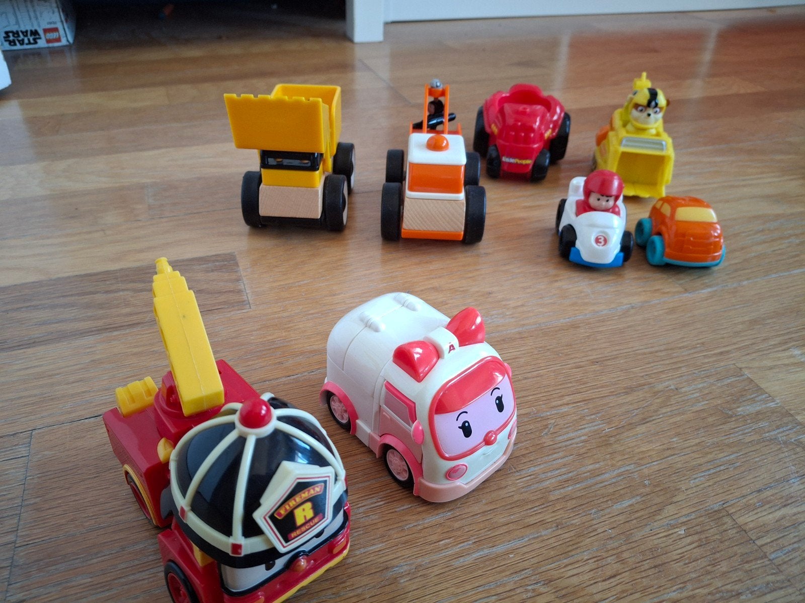 Robocar Poli speelgoed set - 7 voertuigen, Kinderen en Baby's, Ophalen of Verzenden, Gebruikt