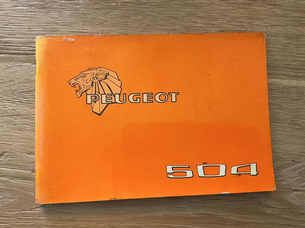 Technische gegevens boekje Peugeot 504, Ophalen of Verzenden