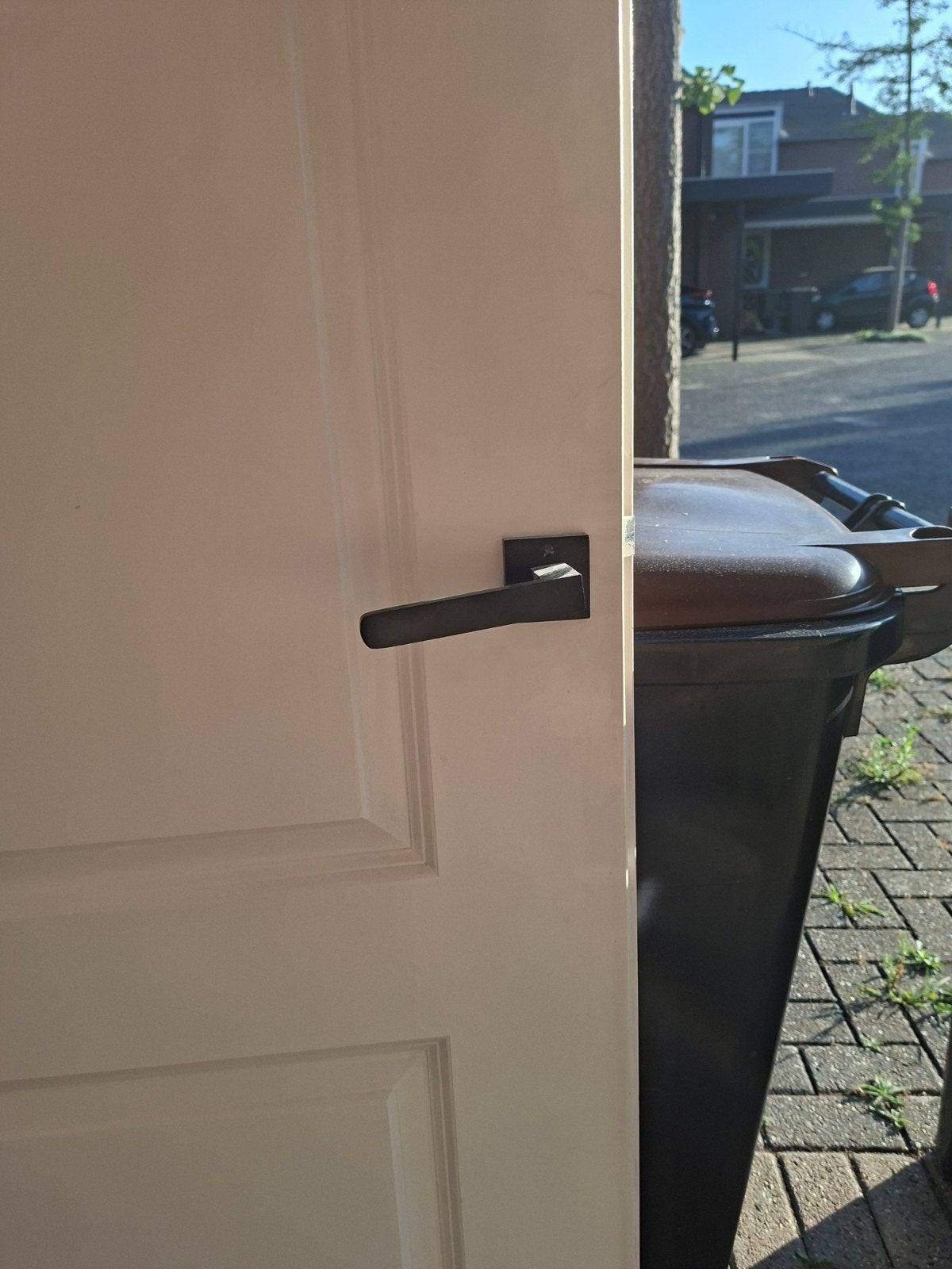 opdekdeur inclusief deurbeslag zwart, Ophalen, Gebruikt, Binnendeur, Minder dan 200 cm
