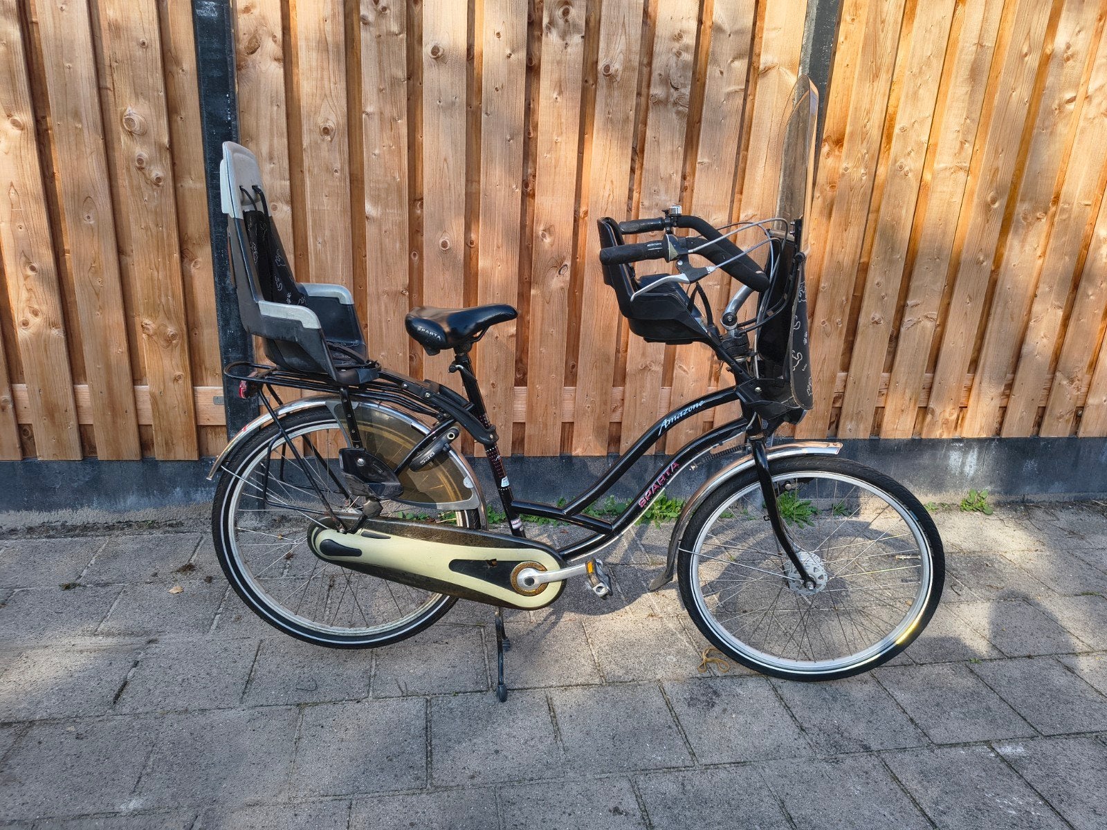 Mammafiets, 2 zitjes, Sparta, Ophalen of Verzenden, Dubbele standaard