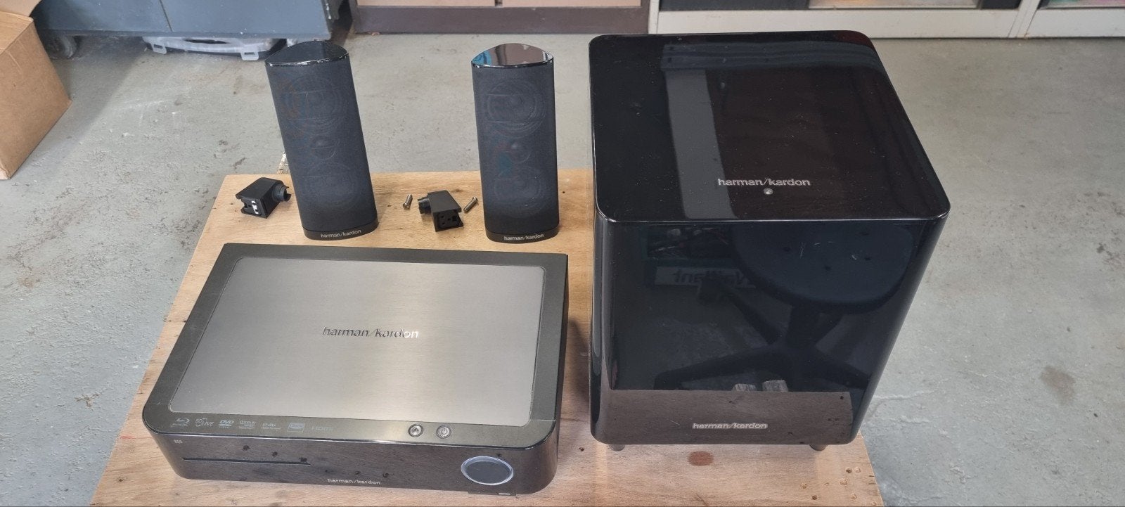 Harman Kardon dolby suround set, Audio, Tv en Foto, Luidsprekers, Gebruikt, Ophalen of Verzenden, Inclusief kabels, Surroundset