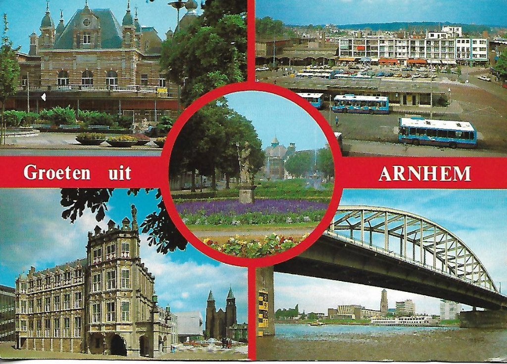 Arnhem- -5-luik., Verzamelen, Ansichtkaarten | Nederland, Verzenden, 1980 tot heden, Gelopen, Gelderland