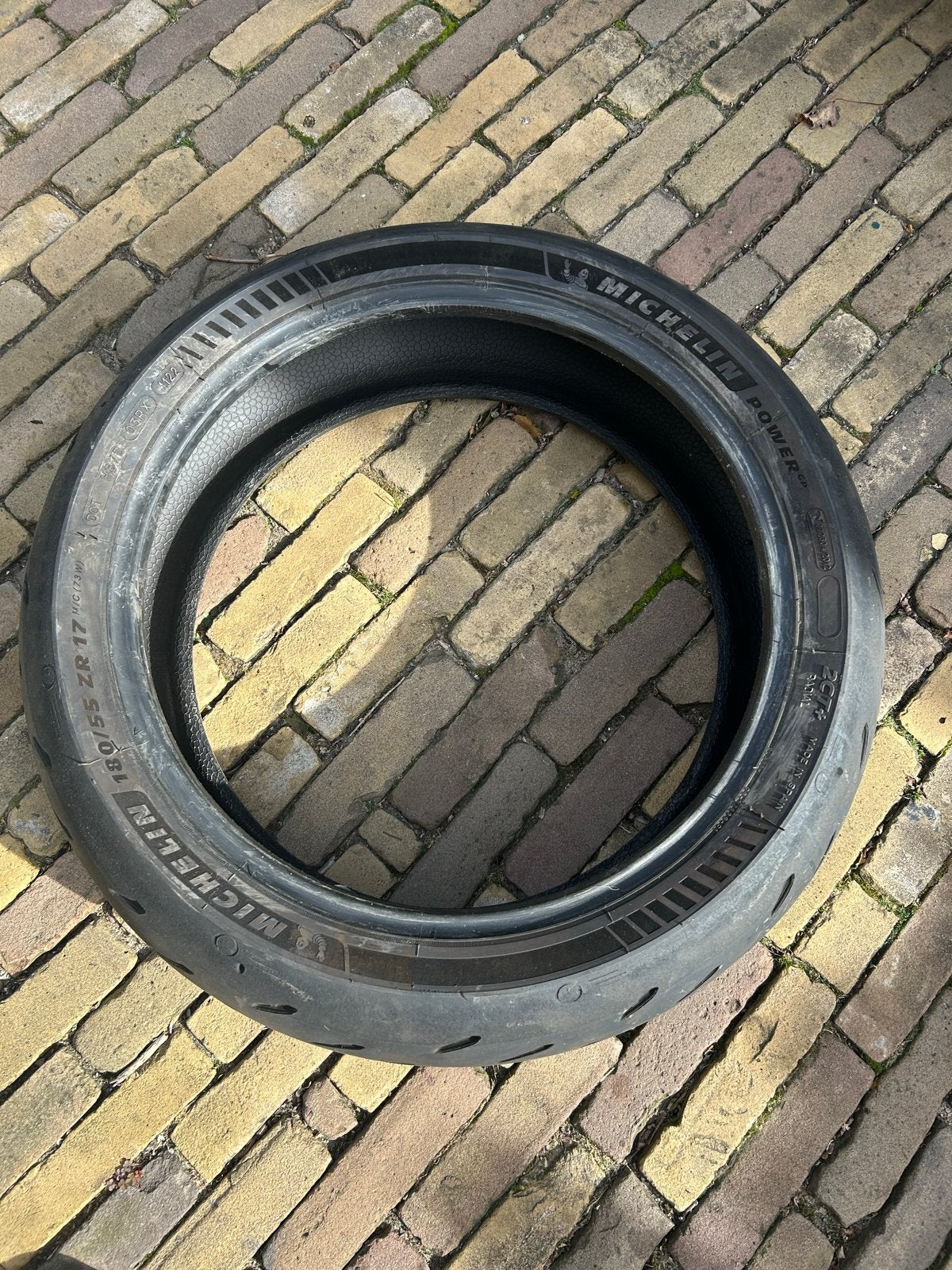 Set Michelin Power GP motorbanden (120/70 & 180/55 ZR17), Motoren, Ophalen of Verzenden, Gebruikt