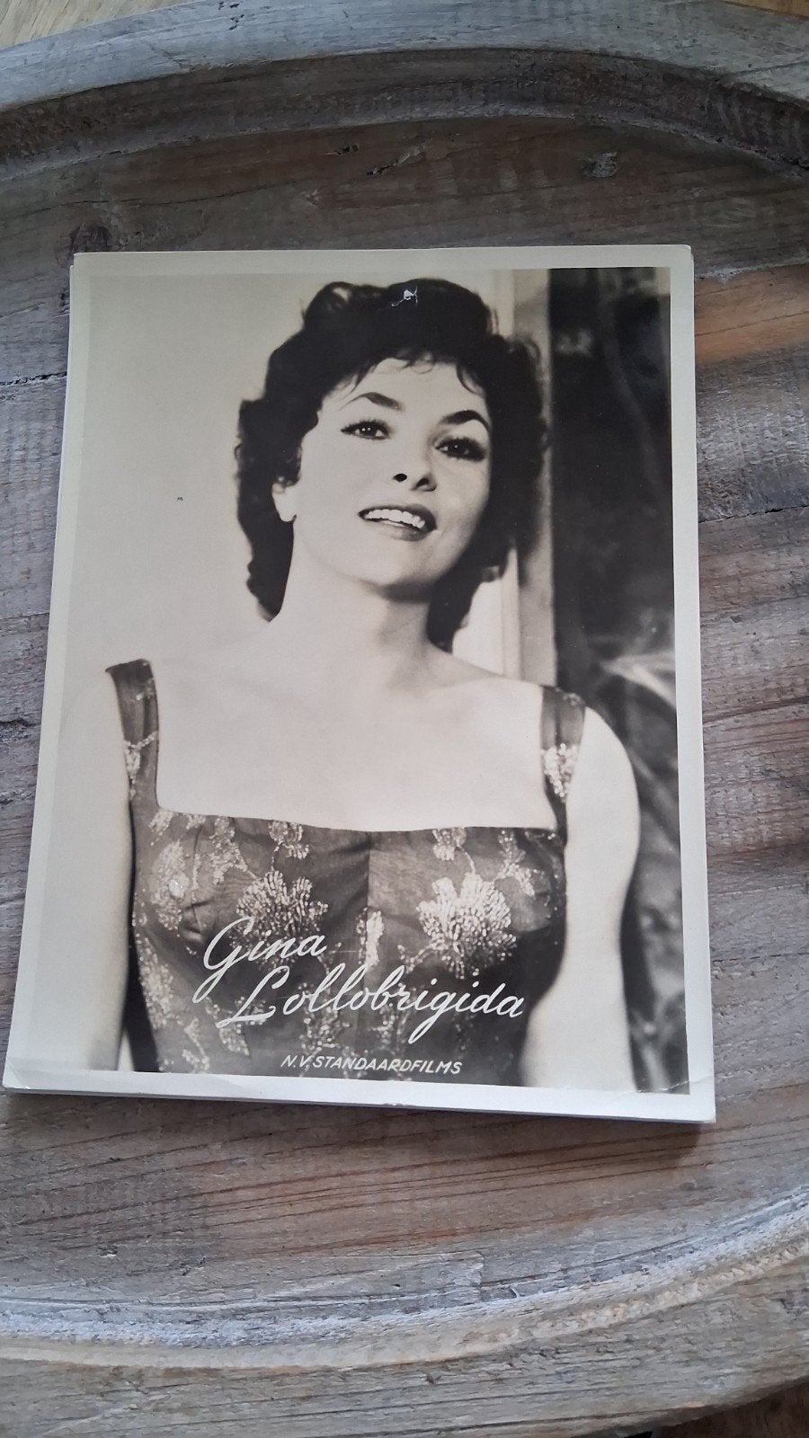 Vintage foto Gina Lollobrigida - A4 formaat, Ophalen of Verzenden