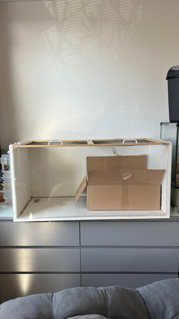 Zelfgemaakte hamsterkooi, Kooi, 110 cm of meer, Zo goed als nieuw, Hamster