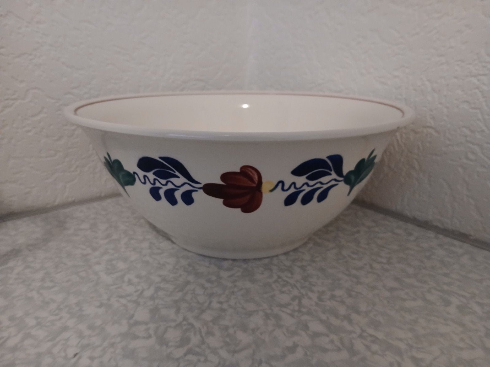 Diepe schaal Boerenbont, diameter 25 cm, Ophalen of Verzenden