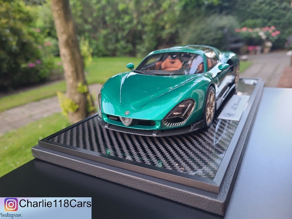 BBR 1/18 Alfa Romeo 33 Stradale – Verde Montreal, Hobby en Vrije tijd, Modelauto's | 1:18, Ophalen of Verzenden, Nieuw, Overige merken