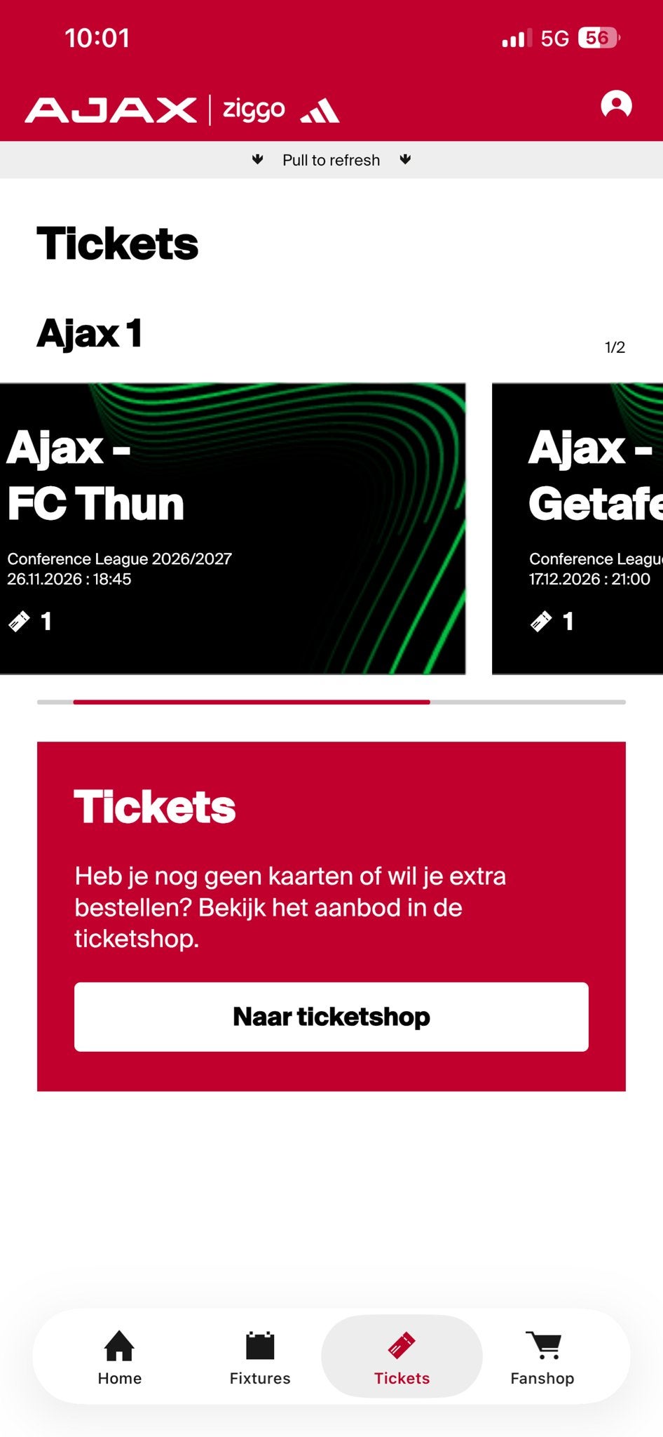 Ajax vs fc thun en ajax vs getate kaarten fside