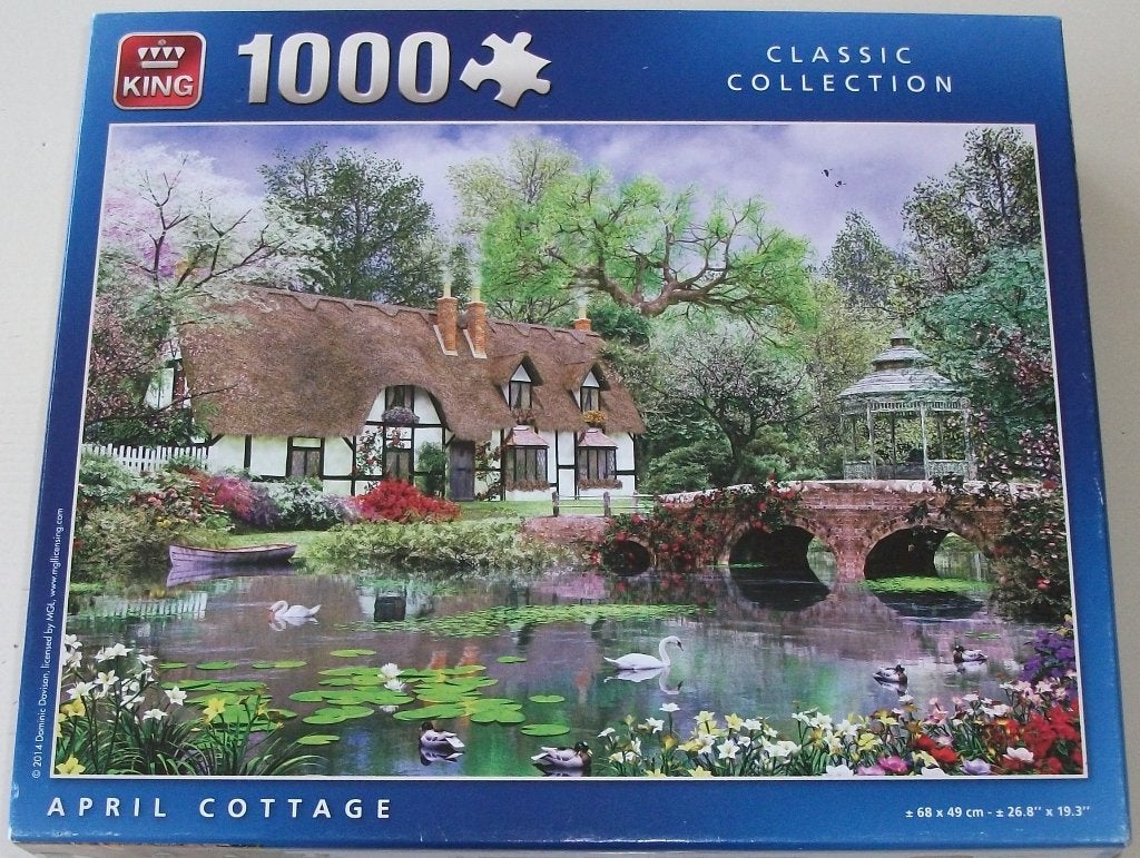 Puzzel *** APRIL COTTAGE *** 1000 stukjes Classic Collection, Hobby en Vrije tijd, Ophalen of Verzenden, 500 t/m 1500 stukjes