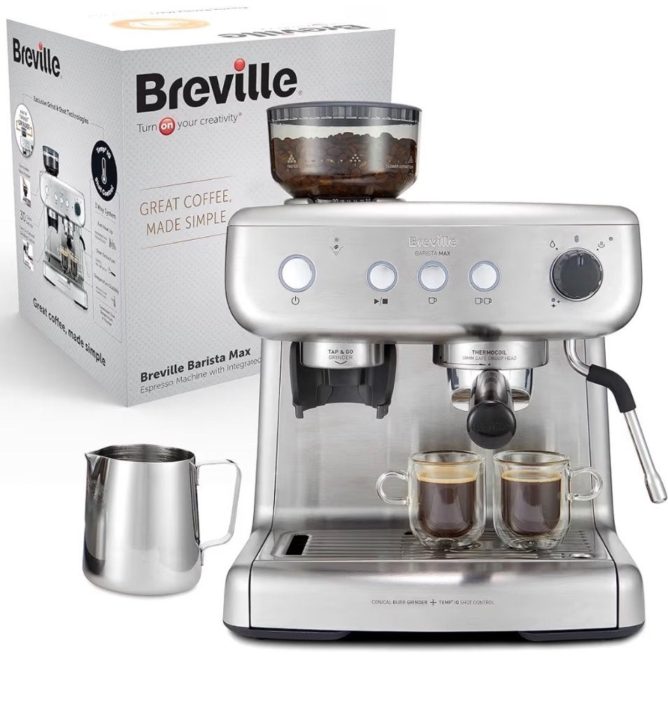 Breville Barista Max coffee machine, Ophalen, Gebruikt, Koffiemachine, Gemalen koffie