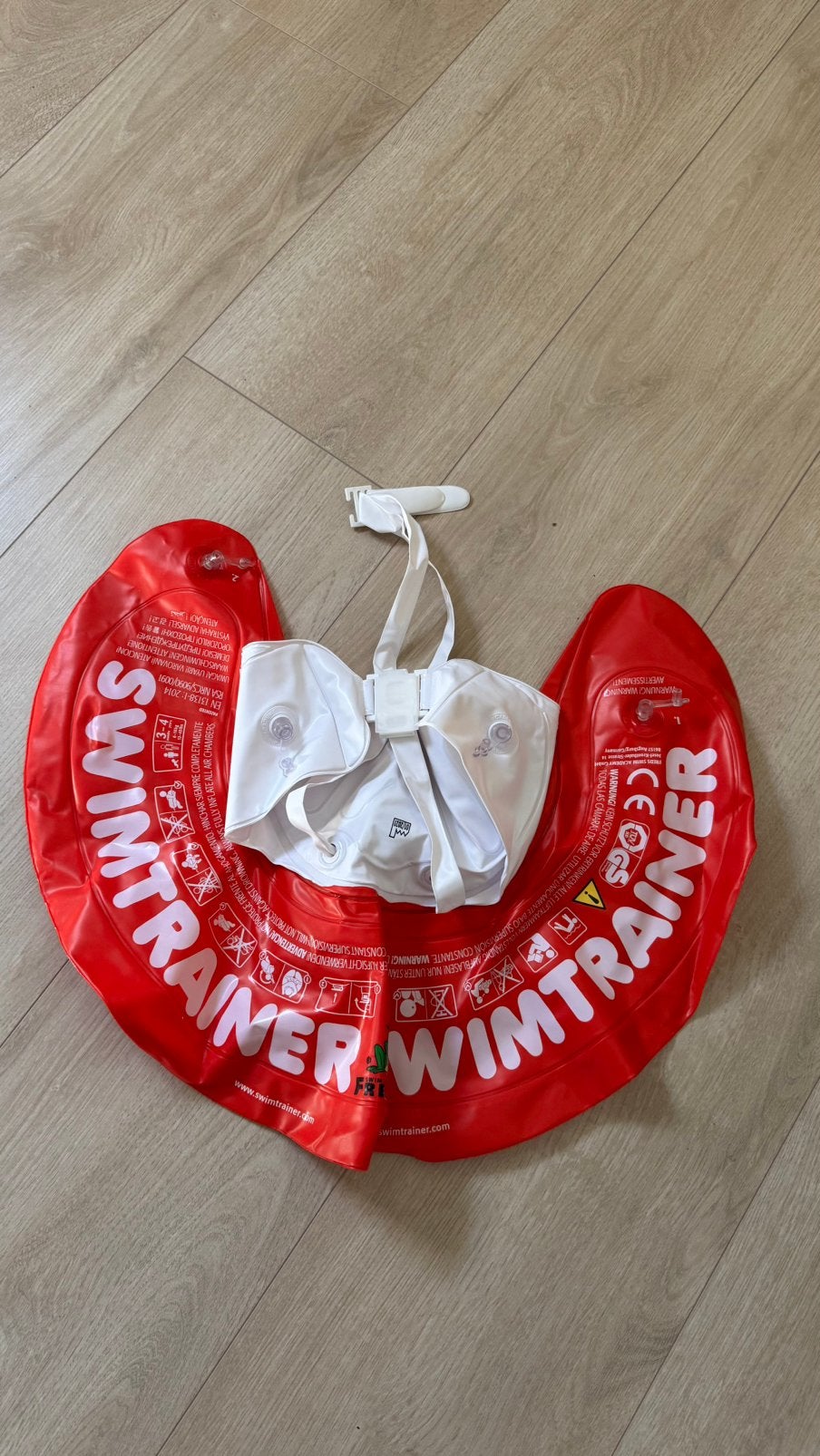 Swimtrainer zwemband rood (3 maanden-4 jaar), Jongetje of Meisje, One size, Ophalen of Verzenden, Zo goed als nieuw