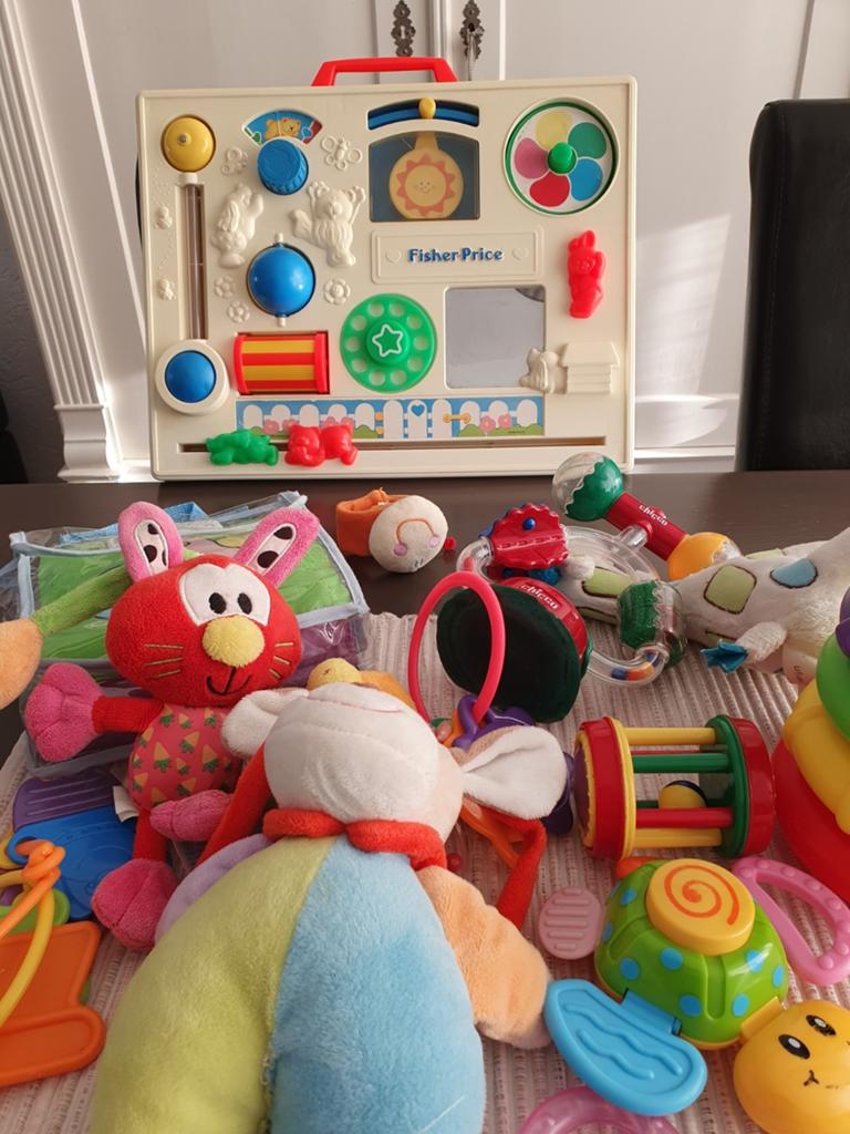 Fisher-Price speelbord z.g.a.n  met veel babyspeelgoed, Kinderen en Baby's, Ophalen, Zo goed als nieuw, Overige typen