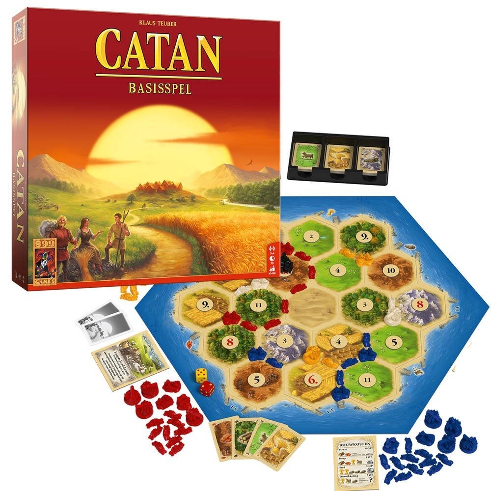 Catan Basisspel + Zeevaarders Uitbreiding, Vijf spelers of meer, Ophalen of Verzenden, Zo goed als nieuw, 999 Games