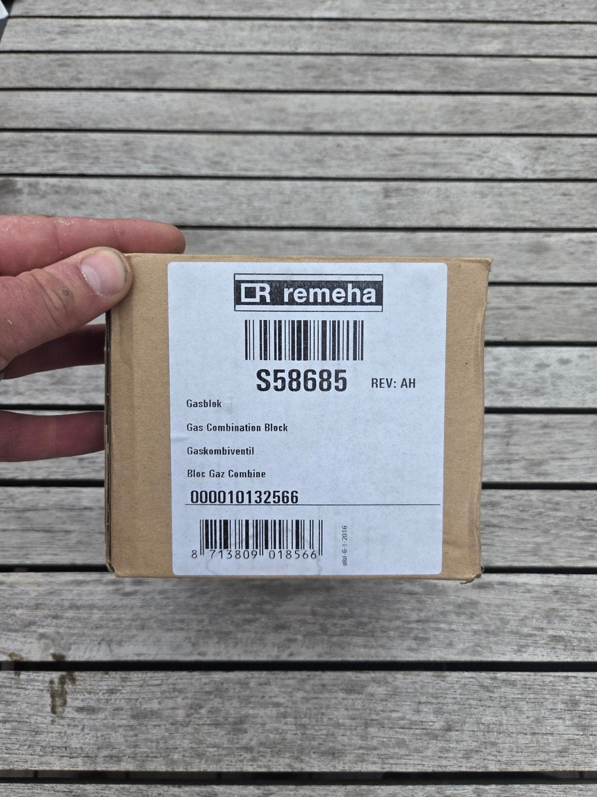 Remeha S58685 Gasblok / Gaskombiventil - Nieuw, Ophalen of Verzenden