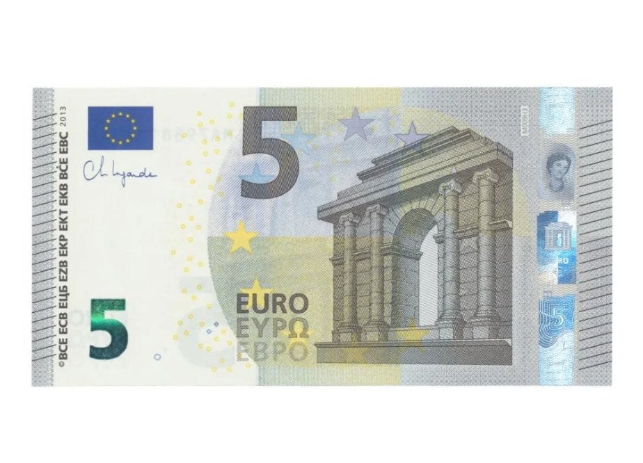 Portugal 5 euro 2013 Christine Lagarde UNC, Postzegels en Munten, Bankbiljetten | Europa | Eurobiljetten, Ophalen of Verzenden