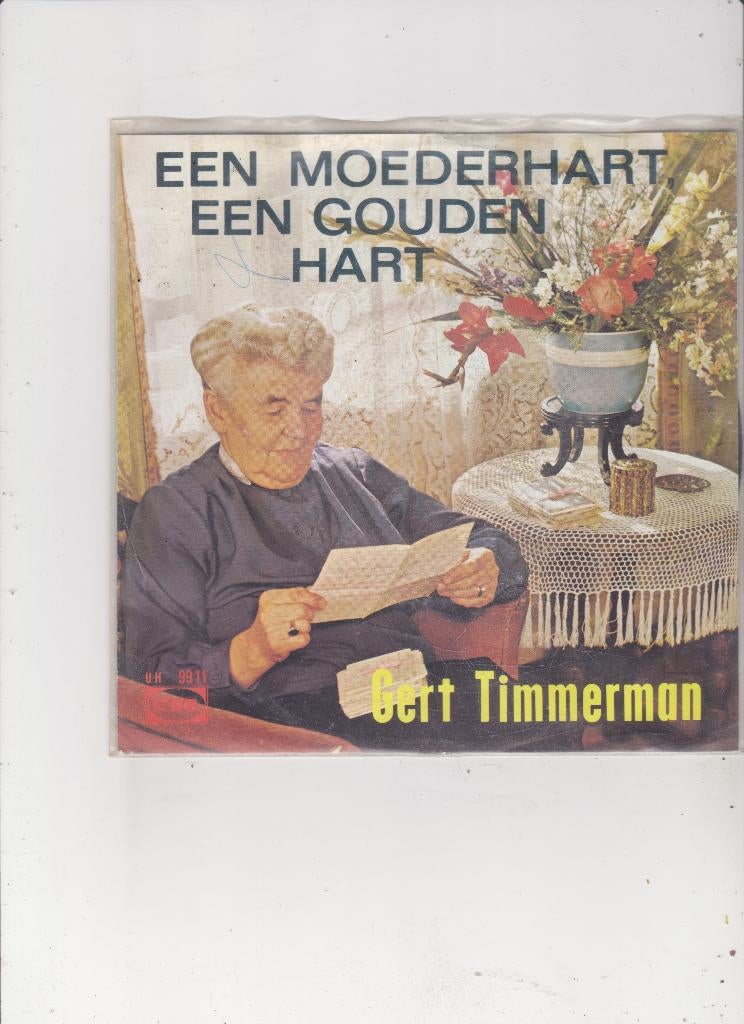 Single Gert Timmerman - Een moederhart, een gouden hart, Cd's en Dvd's, Vinyl Singles, Ophalen of Verzenden, Gebruikt, Nederlandstalig