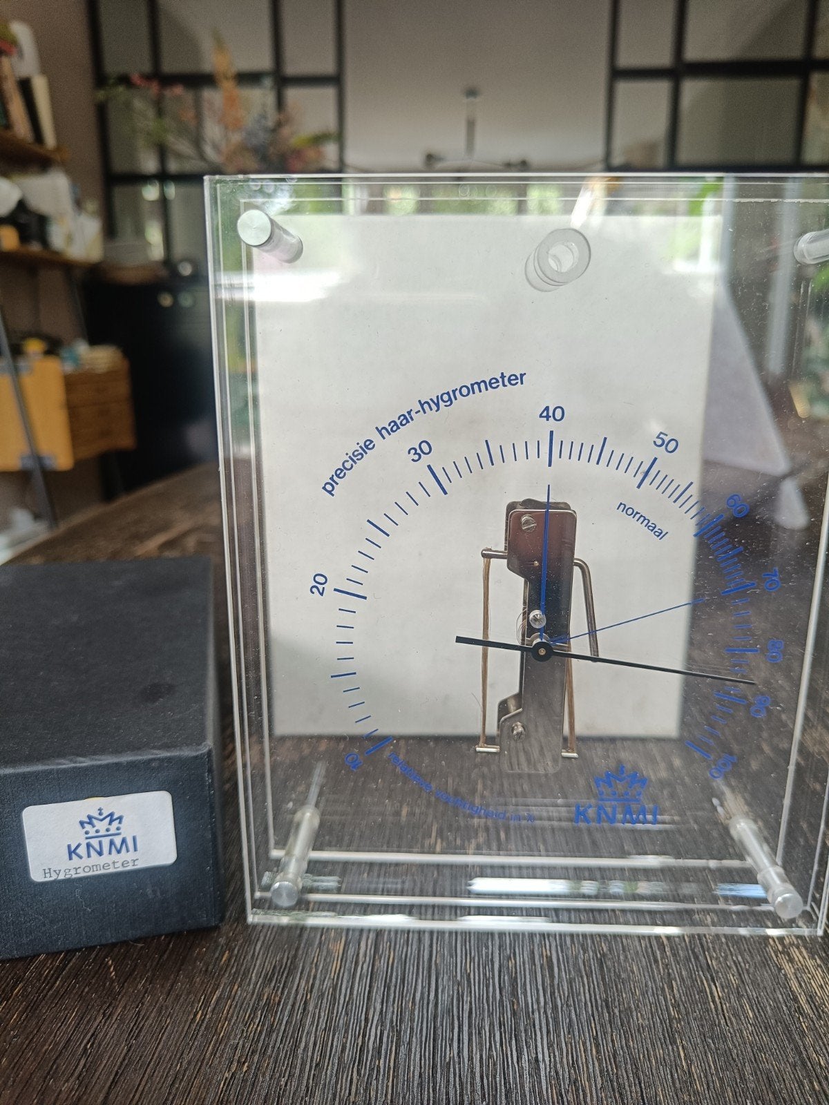 KNMI Preciese Haar-Hygrometer - Nieuw in doos, Audio, Tv en Foto, Weerstations en Barometers, Ophalen of Verzenden, Nieuw, Weerstation