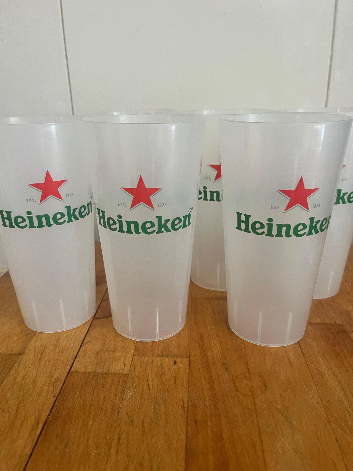 Heineken herbruikbare plastic bekers ( set van 6 ), Verzamelen, Biermerken, Ophalen