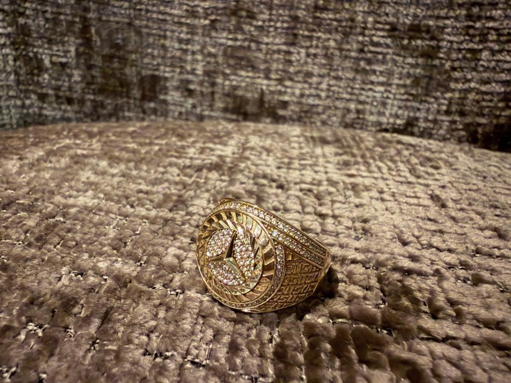14 Karaats Gouden Mercedes Ring met Diamanten - 10 gram, Sieraden, Tassen en Uiterlijk, Ringen, Heer, Ophalen of Verzenden, Zo goed als nieuw
