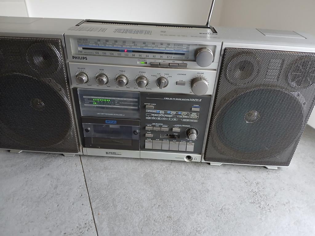 Philips D 8634 soud machine Mark ll ghettoblaster boombox, Audio, Tv en Foto, Radio's, Gebruikt, Overige typen, Ophalen of Verzenden