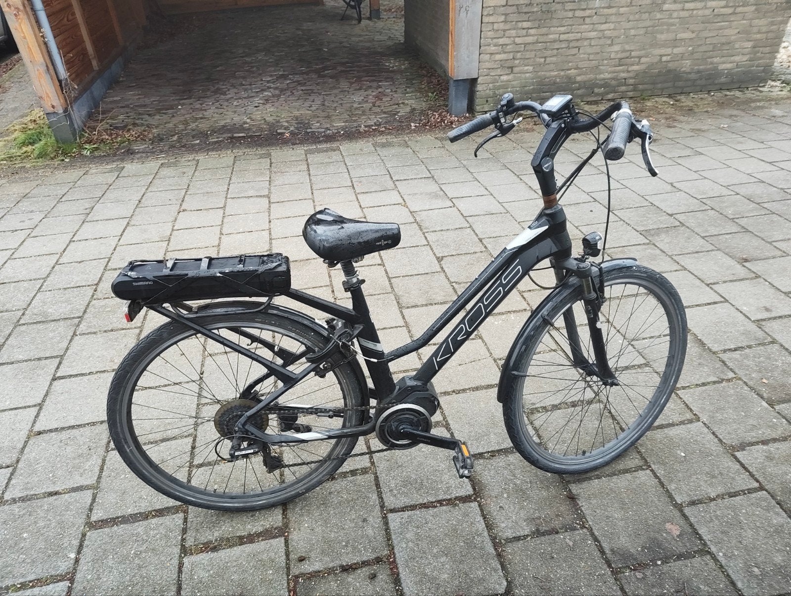 Kross trans hybrid e-bike met Shimano middenmotor (49cm), Ophalen, Zo goed als nieuw, Overige merken