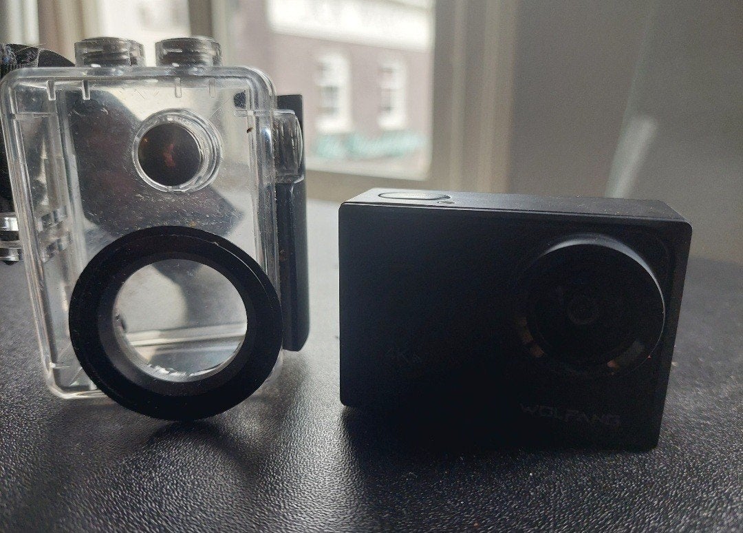 Wolfgang Action Camera 4K met waterdichte behuizing, Audio, Tv en Foto, Ophalen of Verzenden, Gebruikt, Overige merken
