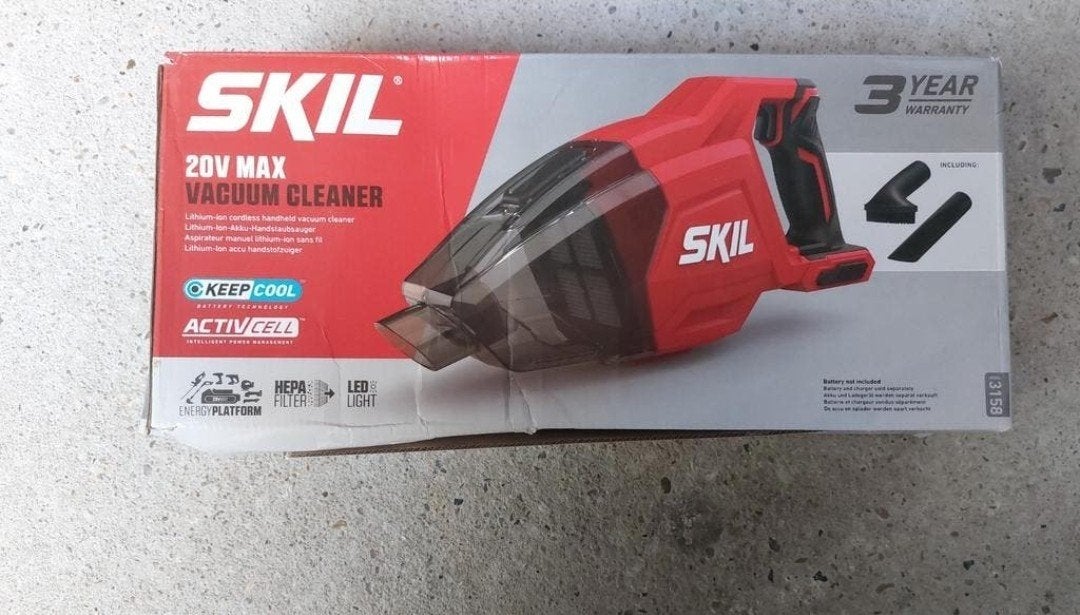 SKIL 20V Max Accu Kruimeldief met HEPA filter en LED licht, Ophalen, Overige merken, Kruimeldief, Draadloos