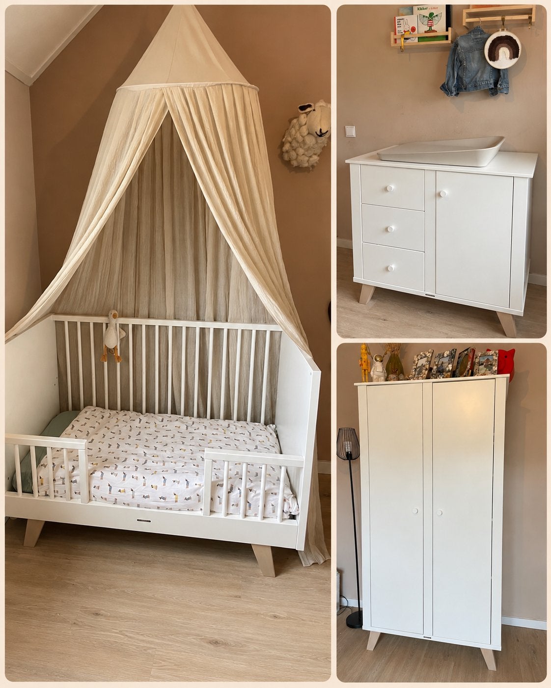 Kidsmill Lars ledikant, commode en kast complete kamer, Kinderen en Baby's, Ophalen, Gebruikt, 70 tot 85 cm, 140 tot 160 cm